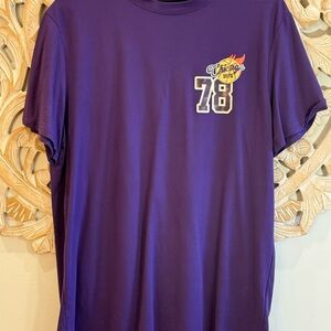 ROMWE Purple Graphic Tee for Men